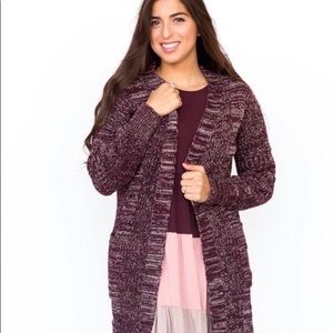 Agnes & Dora dreamy duster. Merlot.  Large.